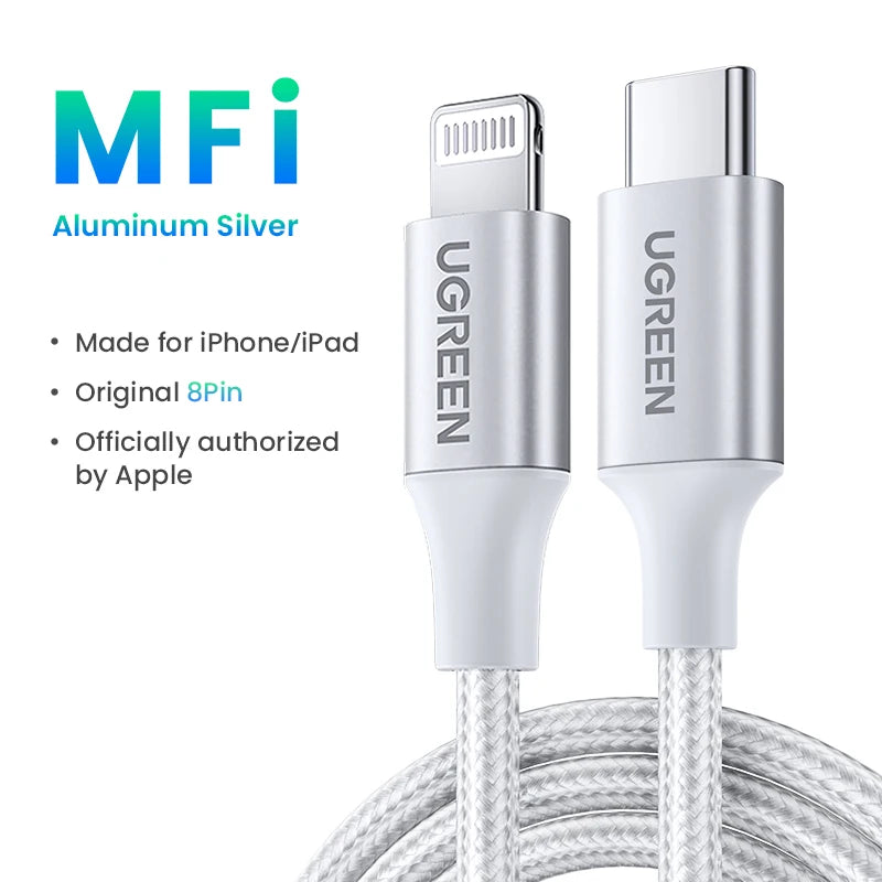 UGREEN 20W PD USB Type C to Lightning Cable - Supersell 