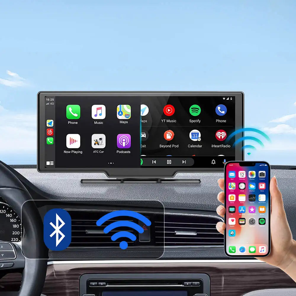 Ottocast Portable CarPlay Screen Ottoscreen Max 10.26 Inches 2.5K Car Touch Screen Wireless Carplay - Supersell 