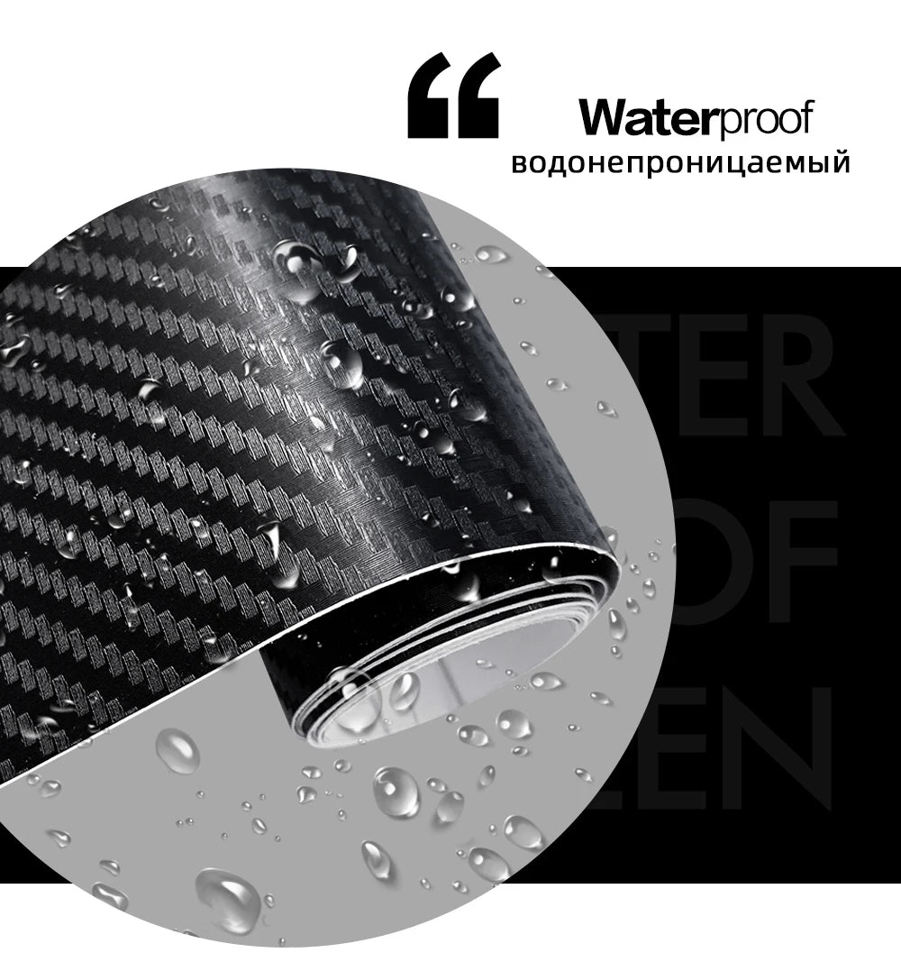 6D Carbon Fiber Vinyl Wrap Film  Waterproof Car Stickers - Supersell