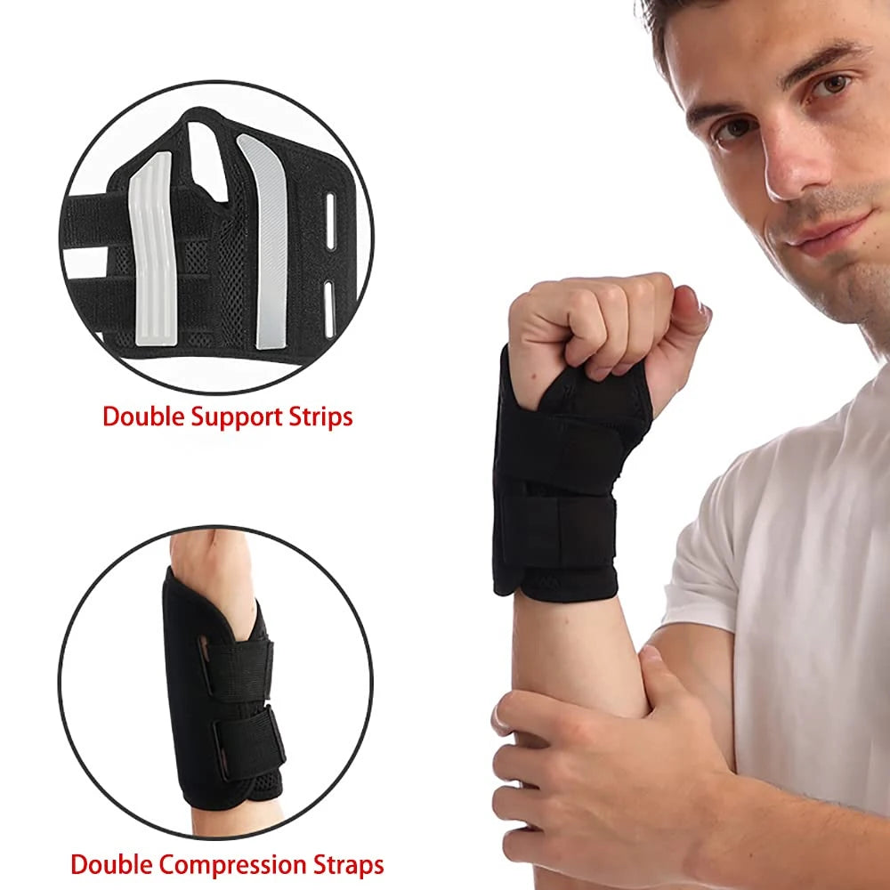 Carpal Tunnel Wrist Brace for Women and Men Wrist Splint for Hand and Wrist Support and Tendonitis Arthritis Pain Relief - Supersell 