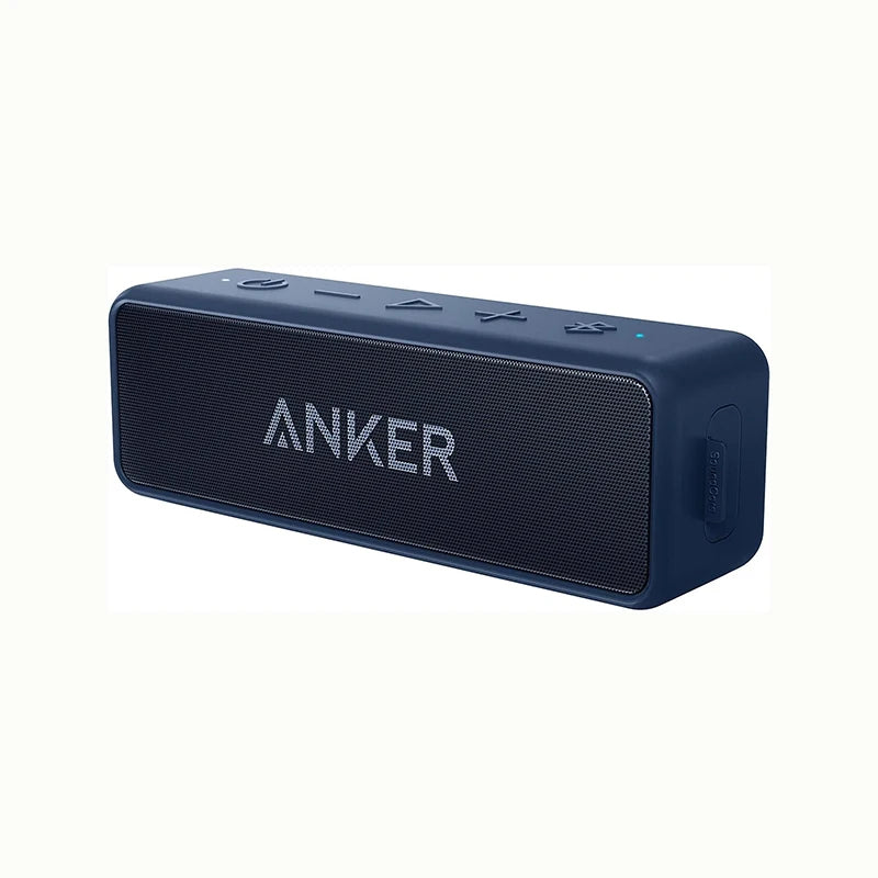 Anker Soundcore 2 Portable Wireless Bluetooth Speaker Better Bass 24-Hour Playtime 66ft Bluetooth Range IPX7 Water Resistance - Supersell