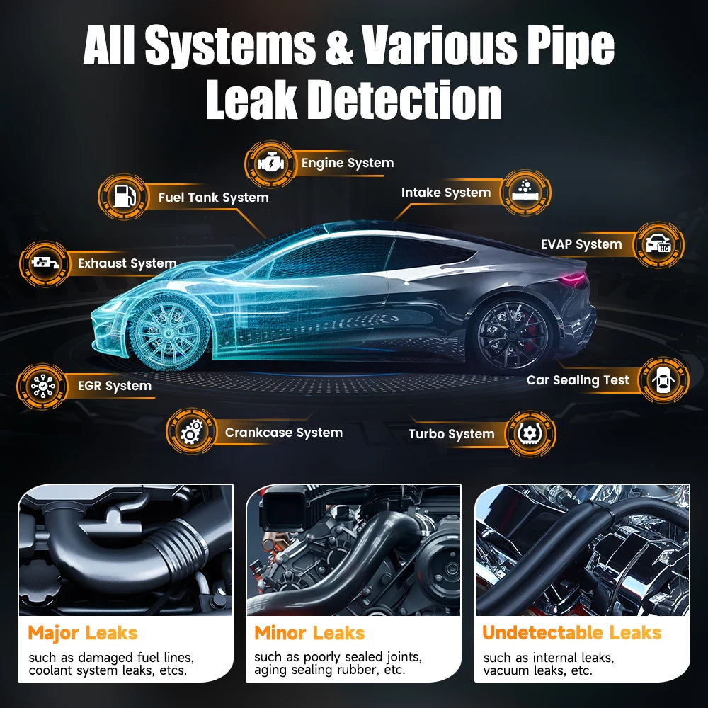 FOXWELL Automotive Smoke Machine Built-in Air Pump EVAP Vacuum Leak Detector - Supersell 