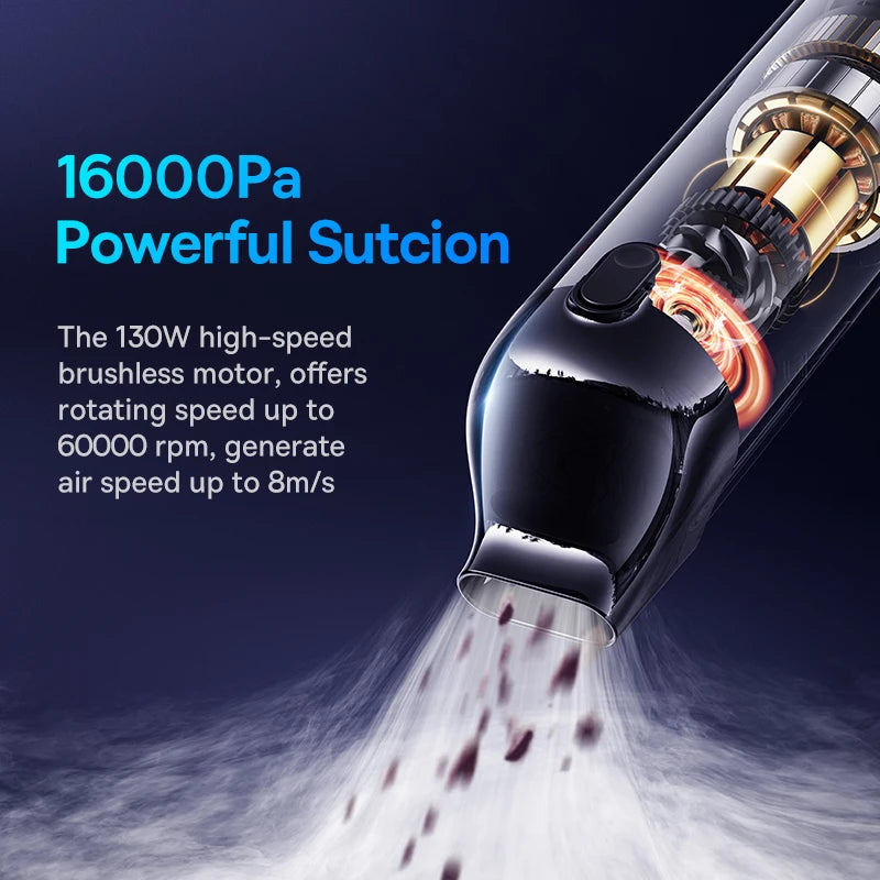 Powerful Portable Handheld Automotive Mini Vacuum Cleaner For Car Home PC Machine - Supersell