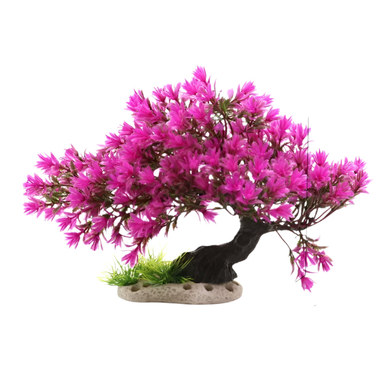 Aquarium Ornaments Simulation Plants Fish Tank Landscaping Decorations Plastic Water Plants Flowers Trees Rocks Accessories - Supersell 