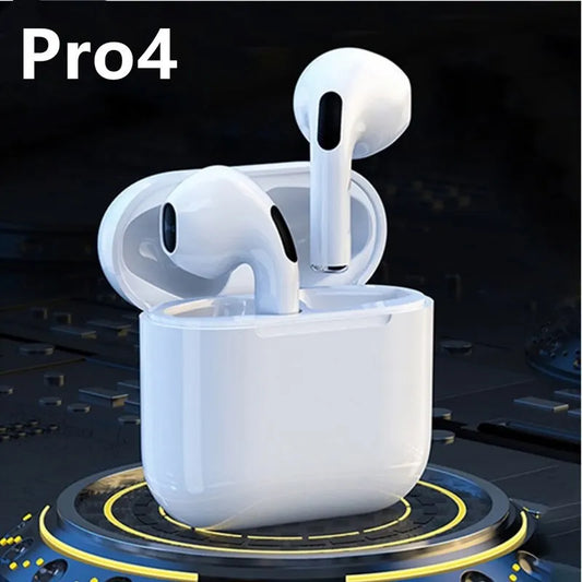 Pro 4 TWS Wireless Headphones Earphone Bluetooth-compatible 5.0 Waterproof Headset with Mic for Xiaomi iPhone Pro4 Earbuds - Supersell