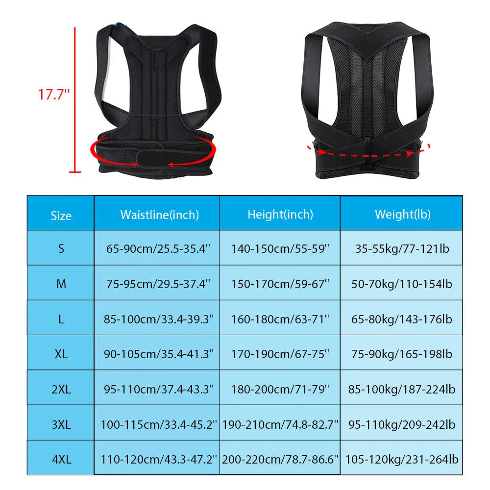 Back Posture Corrector Clavicle Support Brace Strap - Supersell 