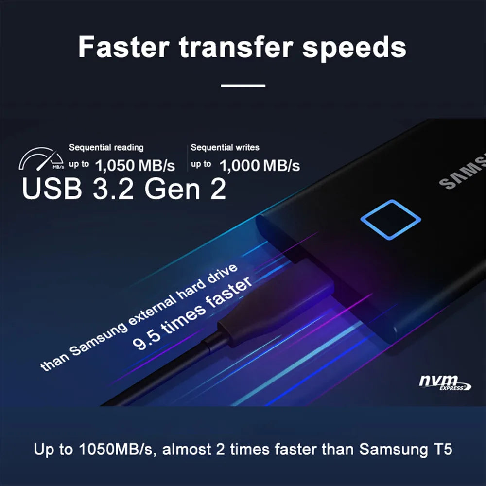 Samsung T9 portable USB 3.2 Gen 2x2 SSD External Solid State Drive - Supersell