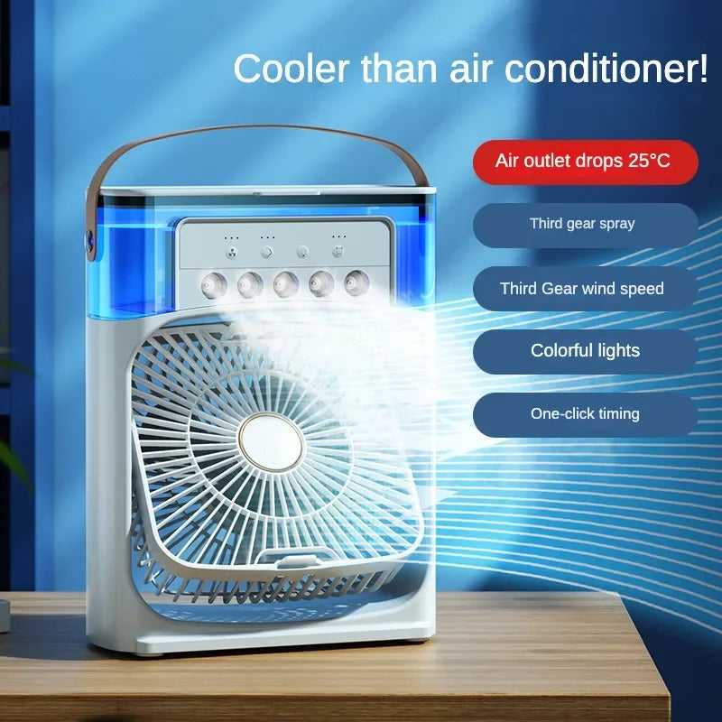 Portable Humidifier Fan Air Conditioner Household Small Air Cooler Speed Fan - Supersell