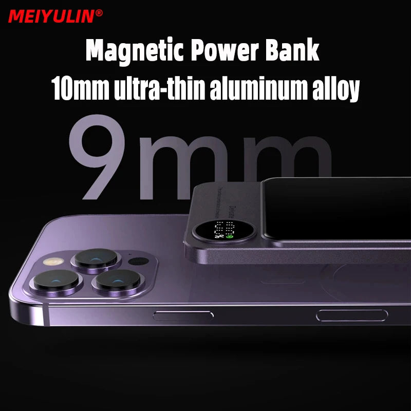 10000mAh Magnetic Wireless Power Bank Portable PD 20W Fast Charging - Supersell 