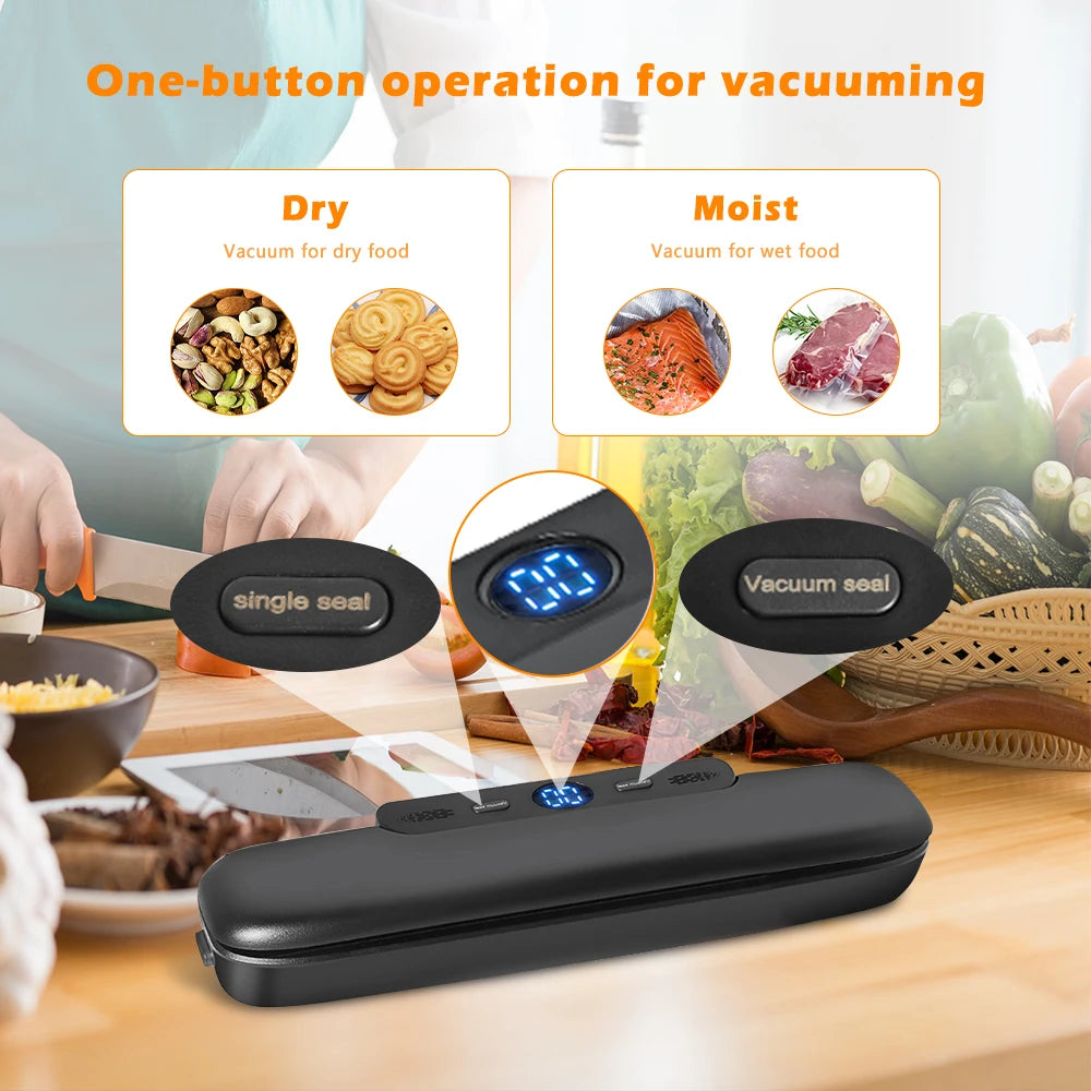 Vacuum Sealer Packaging Machine Food Vacuum Sealer With Free 10pcs Vacuum bags - Supersell