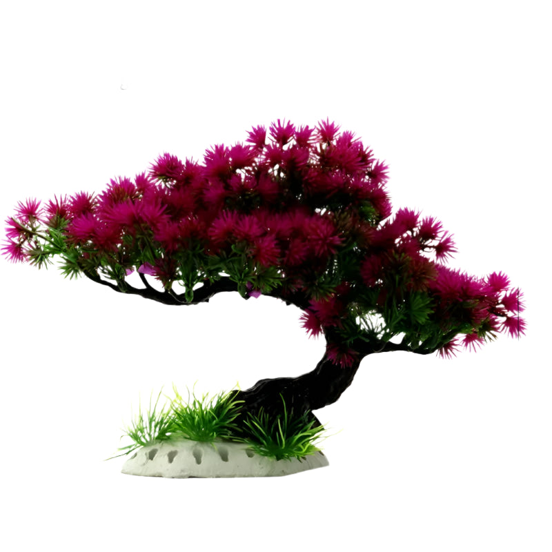 Aquarium Ornaments Simulation Plants Fish Tank Landscaping Decorations Plastic Water Plants Flowers Trees Rocks Accessories - Supersell 